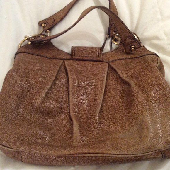 Auth. Dolce & Gabbana Camel Leather Shoulder Bag - Picture 11 of 15